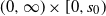 left parenthesis 0 comma normal infinity right parenthesis times left bracket 0 comma s 0 right parenthesis