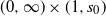left parenthesis 0 comma normal infinity right parenthesis times left parenthesis 1 comma s 0 right parenthesis