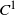 upper C Superscript 1
