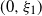 left parenthesis 0 comma xi 1 right parenthesis