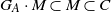 upper G Subscript upper A Baseline dot upper M subset of upper M subset of upper C