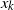 x Subscript k