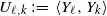 upper U Subscript script l comma k Baseline colon equals left angle bracket upper Y Subscript script l Baseline comma upper Y Subscript k Baseline right angle bracket