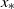 x Subscript asterisk