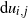 normal d u Subscript i comma j