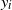y Subscript i
