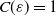 upper C left parenthesis epsilon right parenthesis equals 1