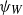psi Subscript upper W