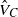 ModifyingAbove upper V With caret Subscript upper C