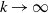 k right arrow normal infinity