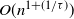 upper O left parenthesis n Superscript 1 plus left parenthesis 1 divided by tau right parenthesis Baseline right parenthesis