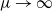 mu right arrow normal infinity