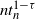 n t Subscript n Superscript 1 minus tau
