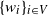 left brace w Subscript i Baseline right brace Subscript i element of upper V
