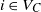i element of upper V Subscript upper C