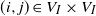 left parenthesis i comma j right parenthesis element of upper V Subscript upper I times upper V Subscript upper I