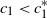 c 1 less than c 1 Superscript asterisk