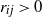 r Subscript i j Baseline greater than 0