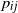 p Subscript i j
