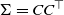 normal upper Sigma equals upper C upper C Superscript down tack