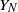 upper Y Subscript upper N