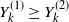 upper Y Subscript k Superscript left parenthesis 1 right parenthesis Baseline greater than or equals upper Y Subscript k Superscript left parenthesis 2 right parenthesis