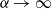 alpha right arrow normal infinity