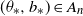 left parenthesis theta Subscript asterisk Baseline comma b Subscript asterisk Baseline right parenthesis element of upper A Subscript n