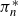 pi Subscript n Superscript asterisk