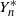 upper Y Subscript n Superscript asterisk