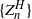 StartSet upper Z Subscript n Superscript upper H Baseline EndSet