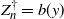 upper Z Subscript n Superscript dagger Baseline equals b left parenthesis y right parenthesis