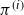 pi Superscript left parenthesis i right parenthesis