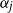 alpha Subscript j