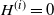 upper H Superscript left parenthesis i right parenthesis Baseline equals 0