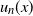 u Subscript n Baseline left parenthesis x right parenthesis