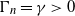 normal upper Gamma Subscript n Baseline equals gamma greater than 0