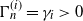 normal upper Gamma Subscript n Superscript left parenthesis i right parenthesis Baseline equals gamma Subscript i Baseline greater than 0