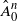 ModifyingAbove upper A With caret Subscript 0 Superscript n
