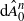 normal d ModifyingAbove upper A With caret Subscript 0 Superscript n