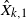ModifyingAbove upper X With caret Subscript k comma 1