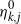 eta Subscript k comma j Superscript 0
