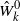 ModifyingAbove upper W With caret Subscript k Superscript 0