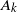 upper A Subscript k