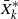 upper X overbar Subscript k Superscript asterisk