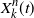 upper X Subscript k Superscript n Baseline left parenthesis t right parenthesis