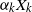 alpha Subscript k Baseline upper X Subscript k