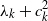 lamda Subscript k Baseline plus c Subscript k Superscript 2