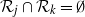 script upper R Subscript j Baseline intersection script upper R Subscript k Baseline equals normal empty set
