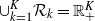 union Subscript k equals 1 Superscript upper K Baseline script upper R Subscript k Baseline equals double struck upper R Subscript plus Superscript upper K